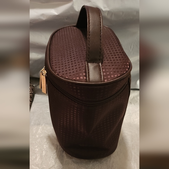 Estee Lauder Toiletry Case w/ mini bag 8 X 6 X 4.5 Brown NWOT - Picture 4 of 11